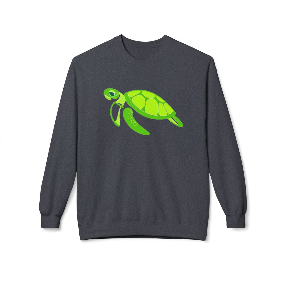 Neon Green Sea Turtle Sweatshirt