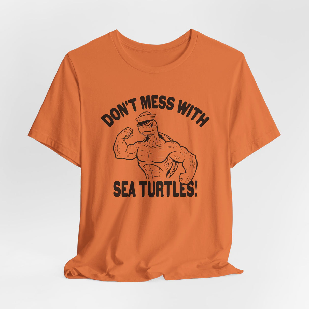 Don't Mess With Sea Turtles Black Ink Graphic Tee - 4 Colors