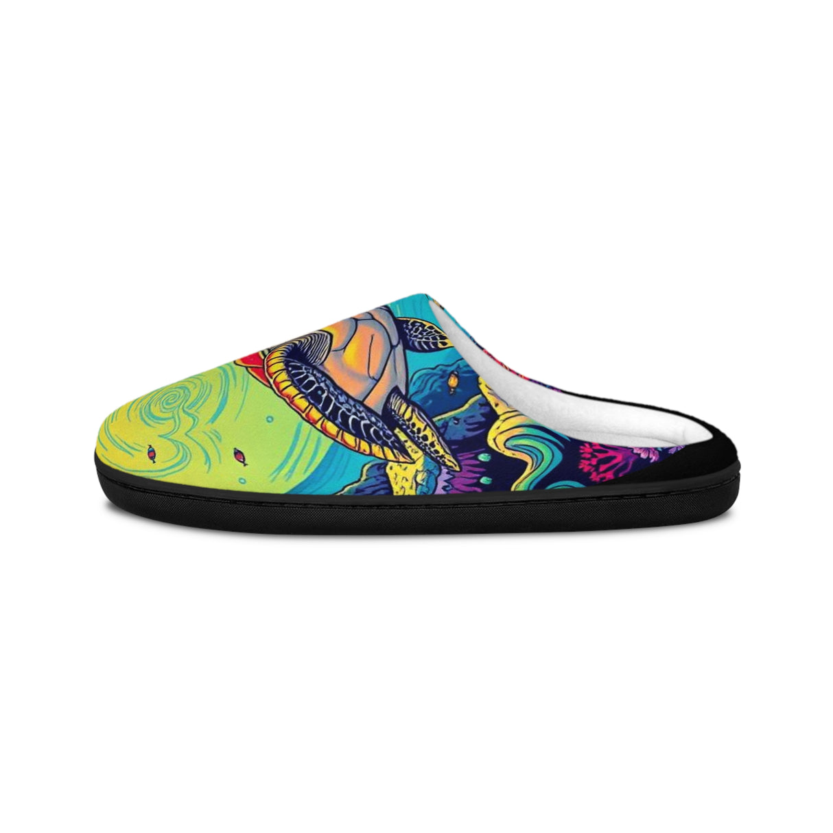 Mens Psychedelic SeaTurtle Slippers