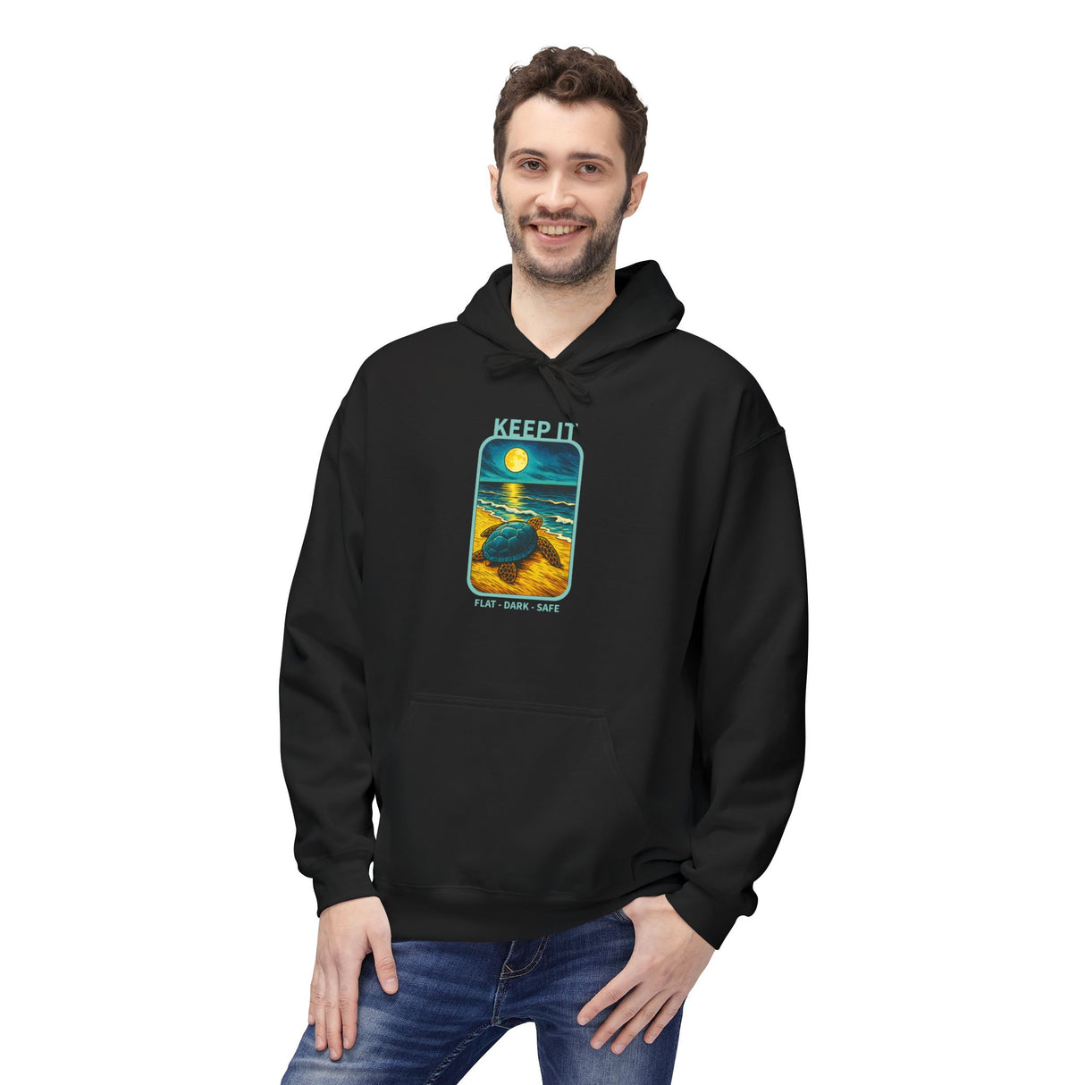 Keep It Flat Dark Safe Sea Turtle Hoodie - Sea Turtle Sweatshirt - 6 Colors