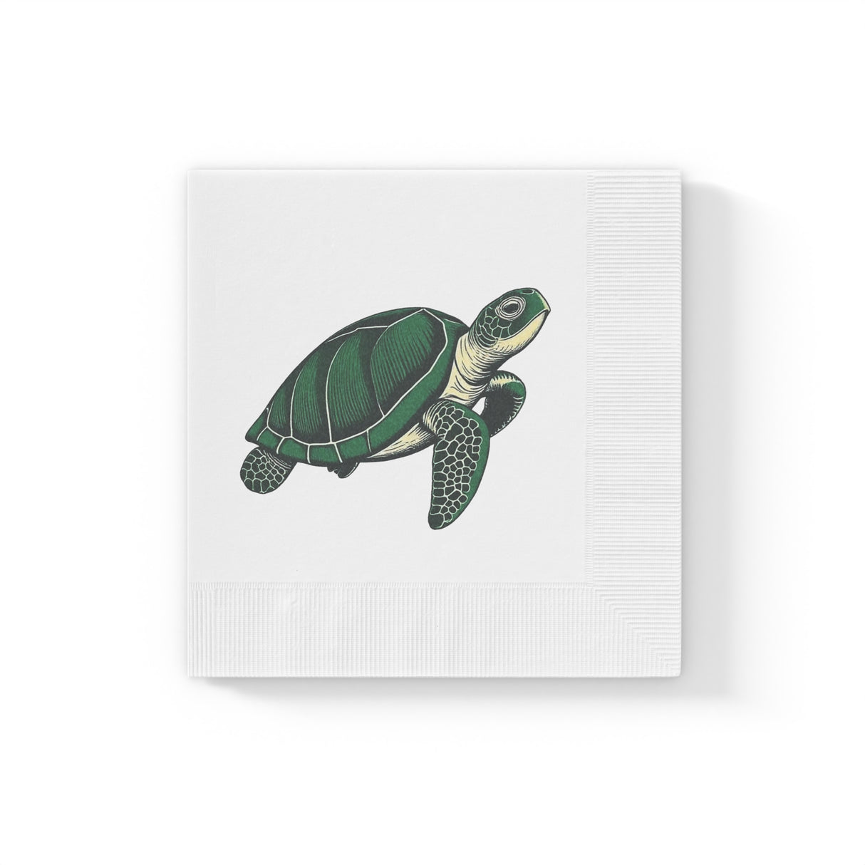 Pen and Ink SeaTurtle-Themed Cocktail Napkins