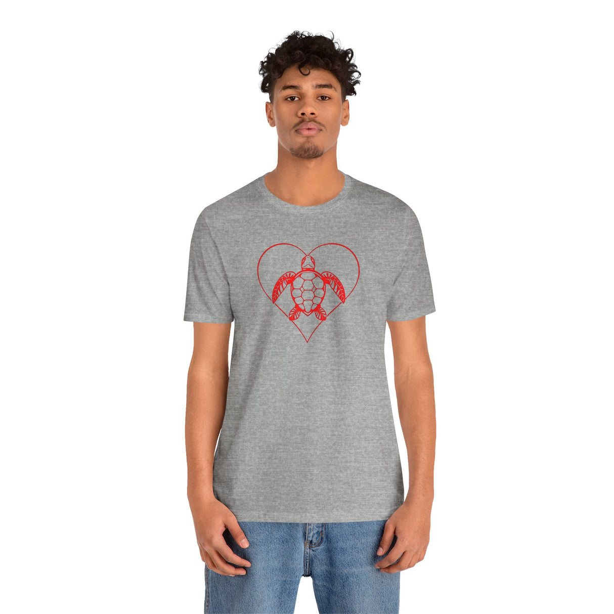 Red Heart Sea Turtle Graphic Tee - 8 Colors