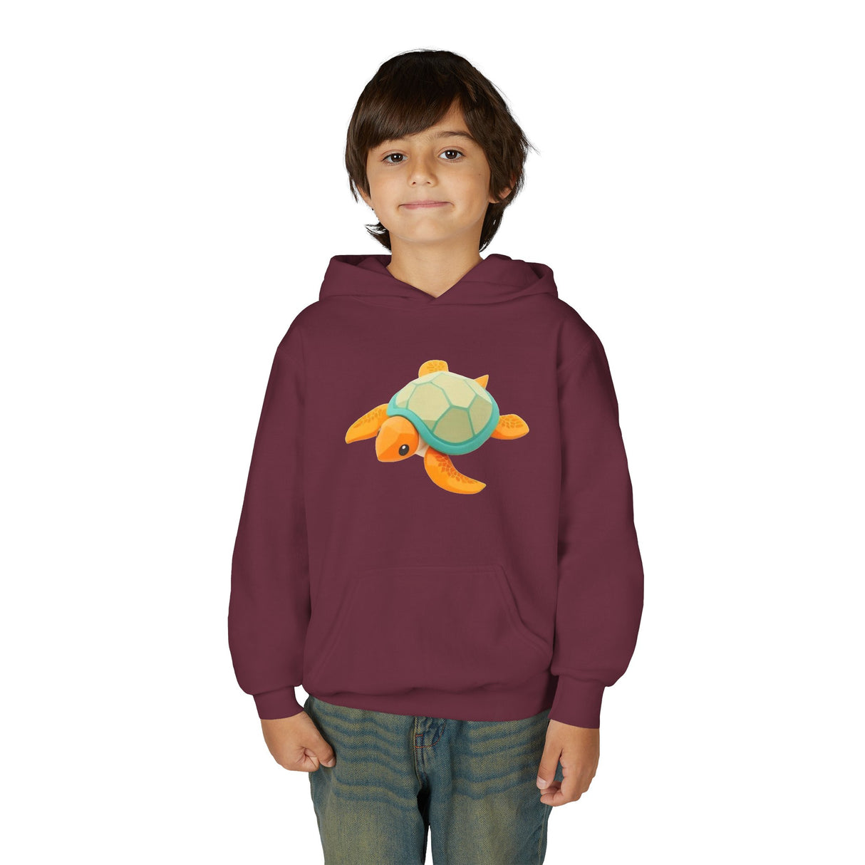 Youth Orange and Teal Sea Turtle Hoodie - 6 Colors