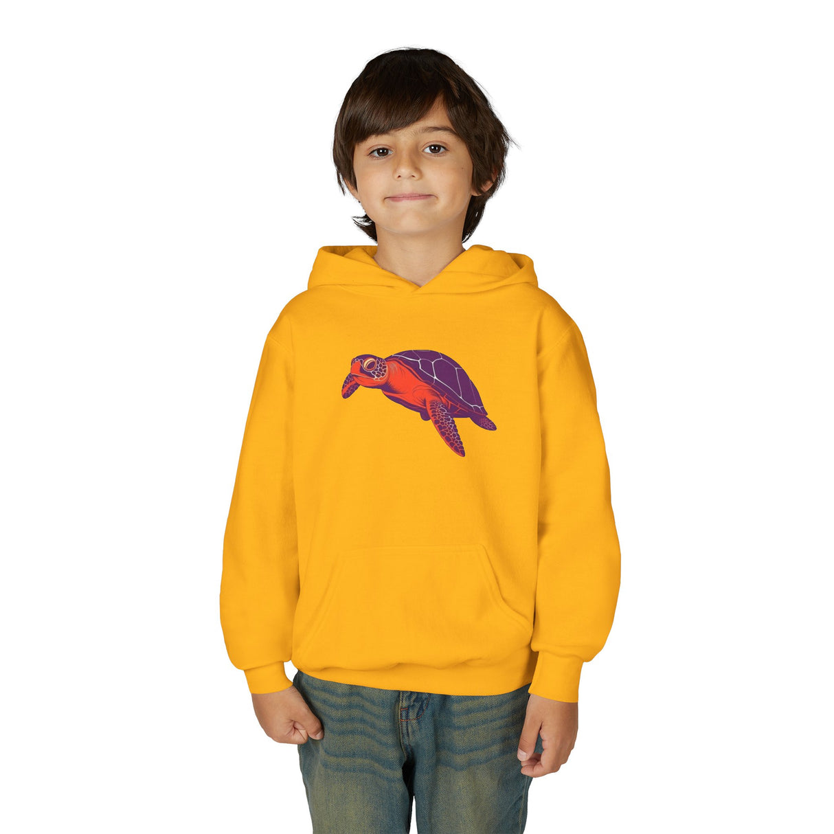 Youth Purple and Orange Sea Turtle Hoodie - 4 Colors