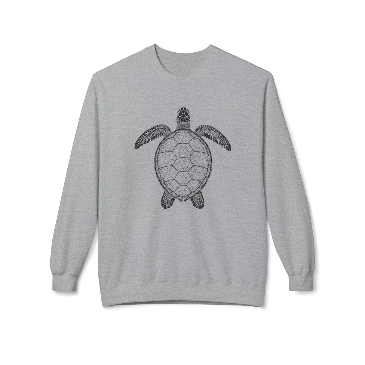 Black Intricate Sea Turtle Sweatshirt - 7 colors