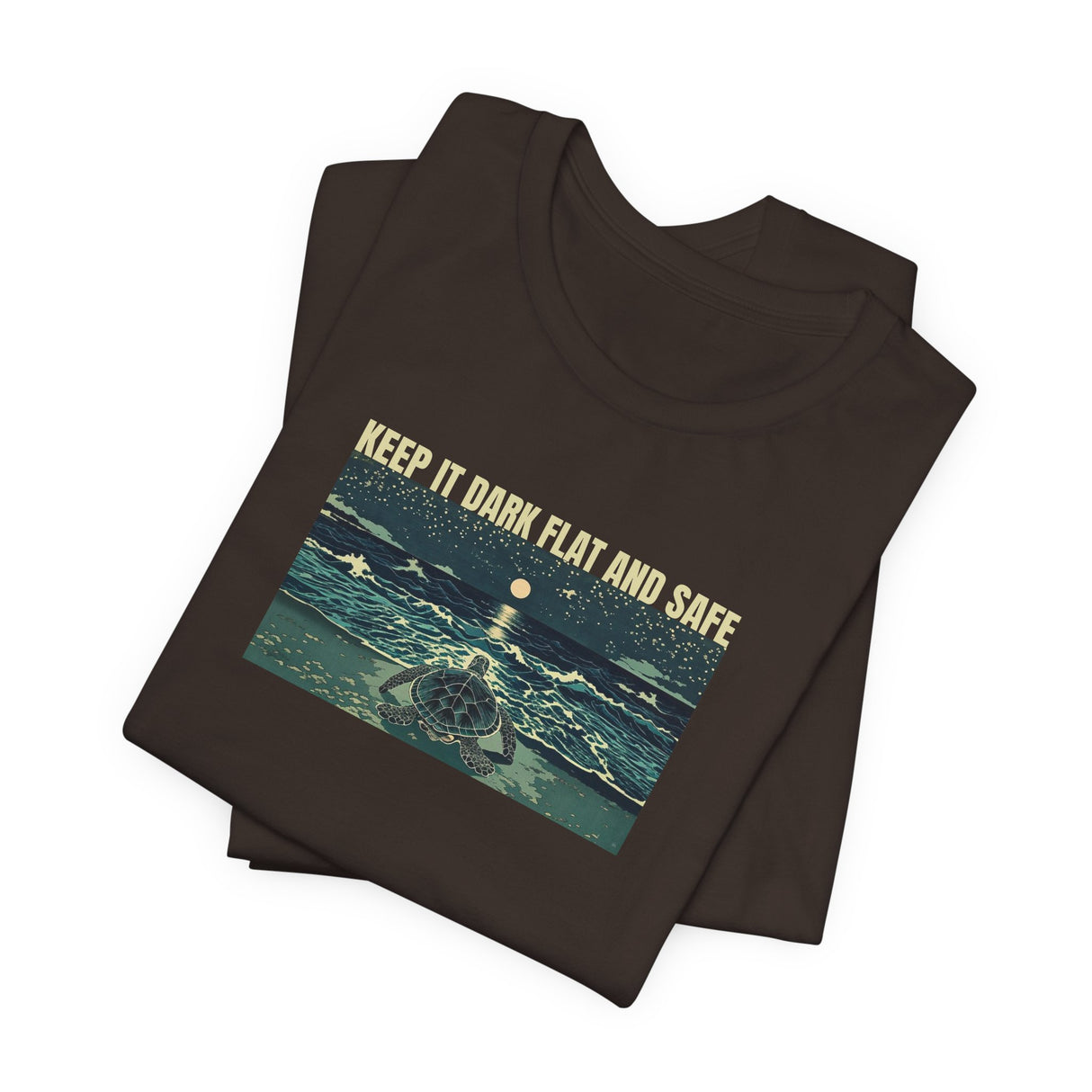 Keep It Dark Flat Safe Ink Art Sea Turtle Tee - 5 Colors Dark