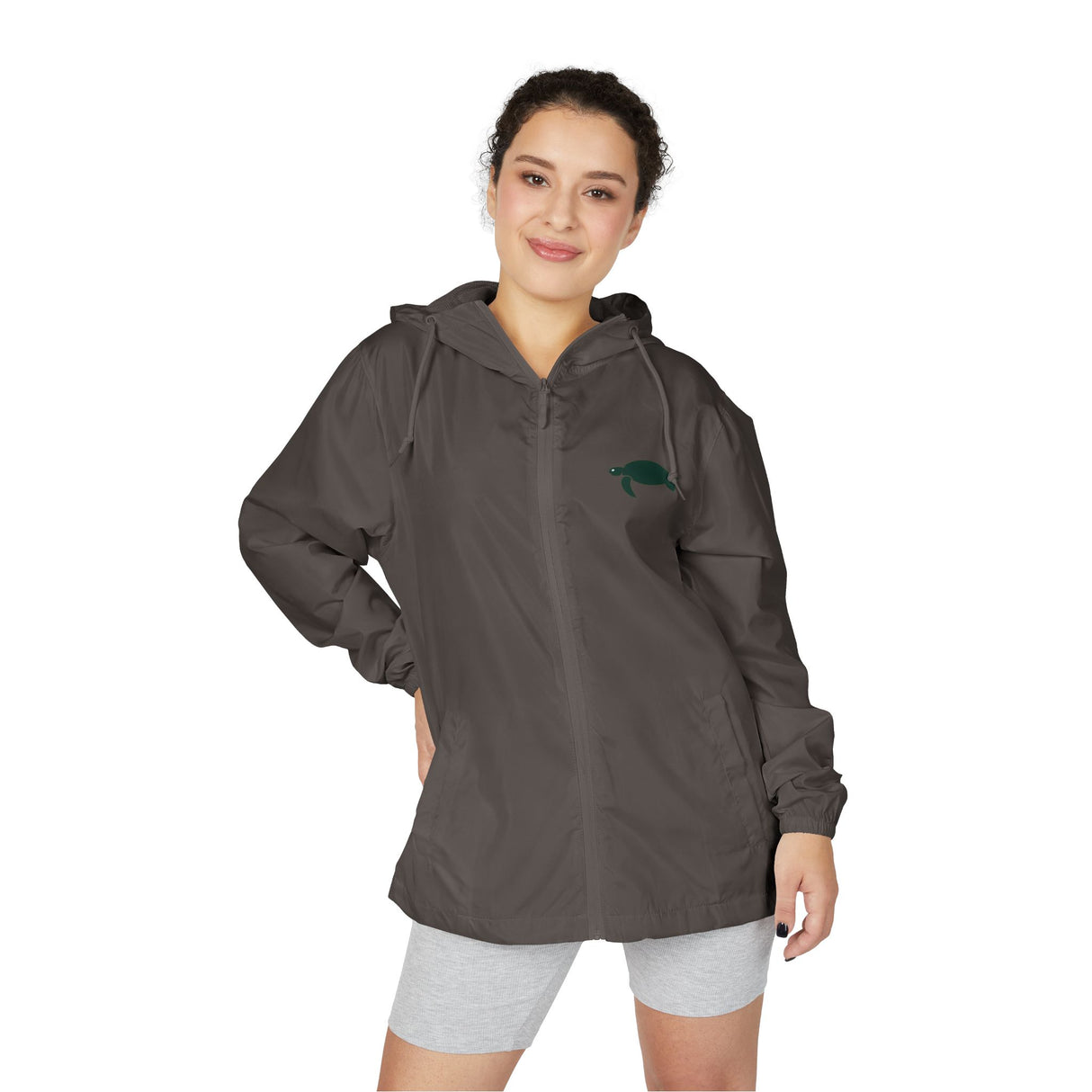 Sea Turtle Icon Unisex Full-Zip Windbreaker Jacket - 2 colors
