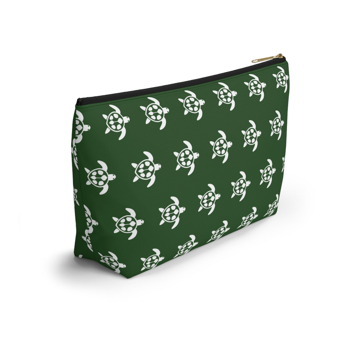 Green Sea Turtle Print Accessory Pouch