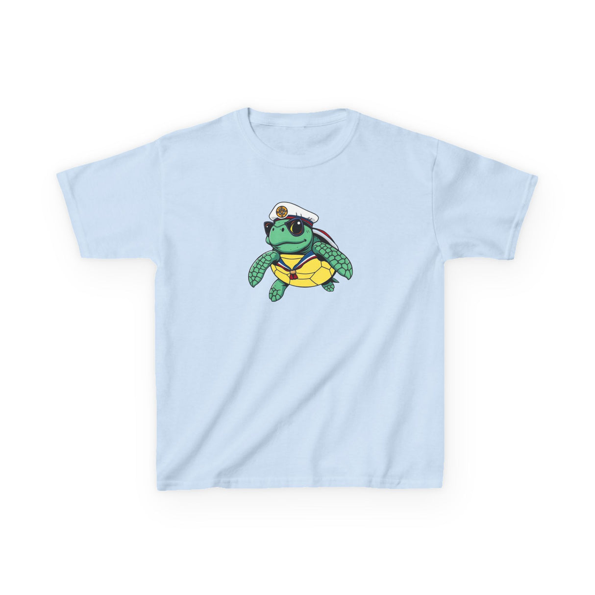 Kids Cute Baby Sea Turtle Sailor Cartoon Tee - 7 colors