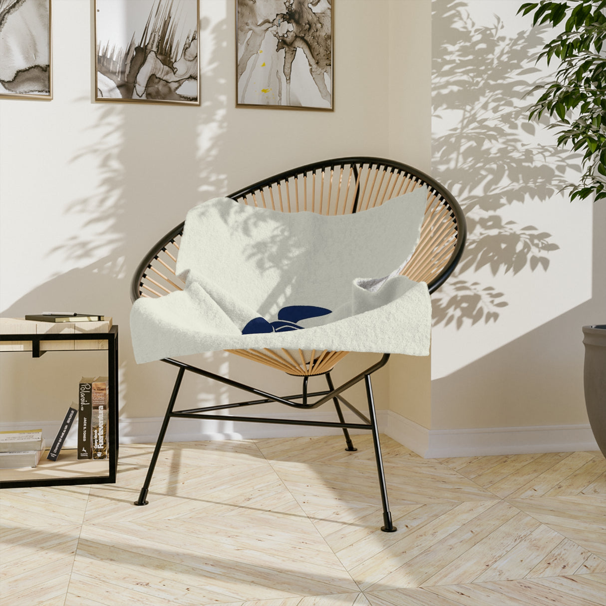 Blue Sea Turtle-Themed Velveteen Microfiber Blanket - 3 Sizes