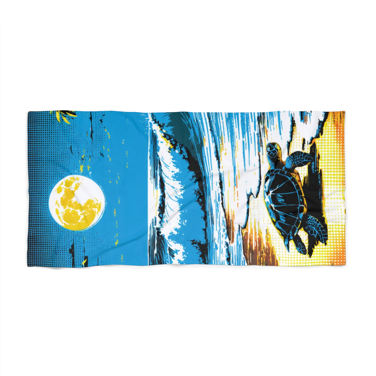 Heading Out To Sea Sea Turtle Beach Towel