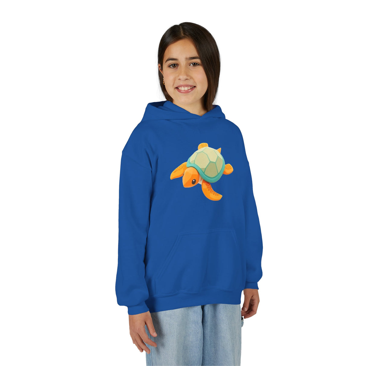 Youth Orange and Teal Sea Turtle Hoodie - 6 Colors
