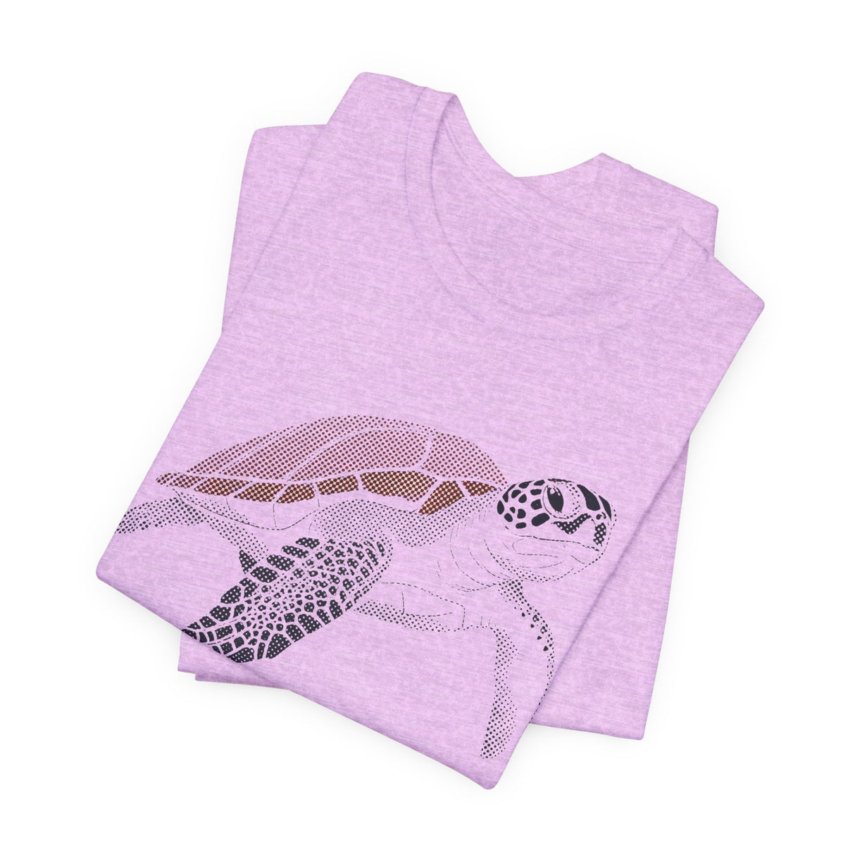 Maroon HalfTone Sea Turtle Graphic Tee - 4 Colors