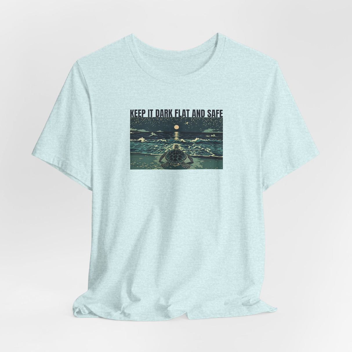 Keep It Dark Flat Safe Ink Art Sea Turtle Tee - 6 Colors Light