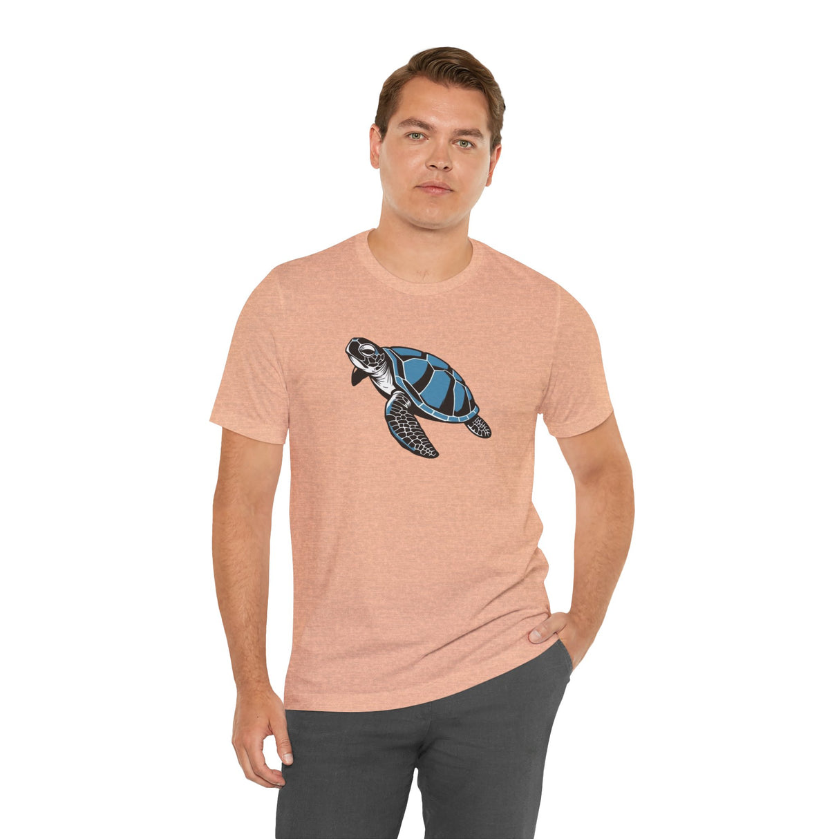 Blue Comic Print Sea Turtle Graphic Tee - 7 Colors