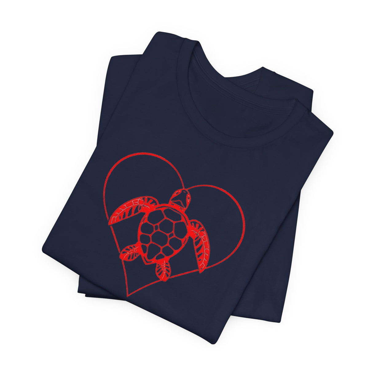 Red Heart Sea Turtle Graphic Tee - 8 Colors