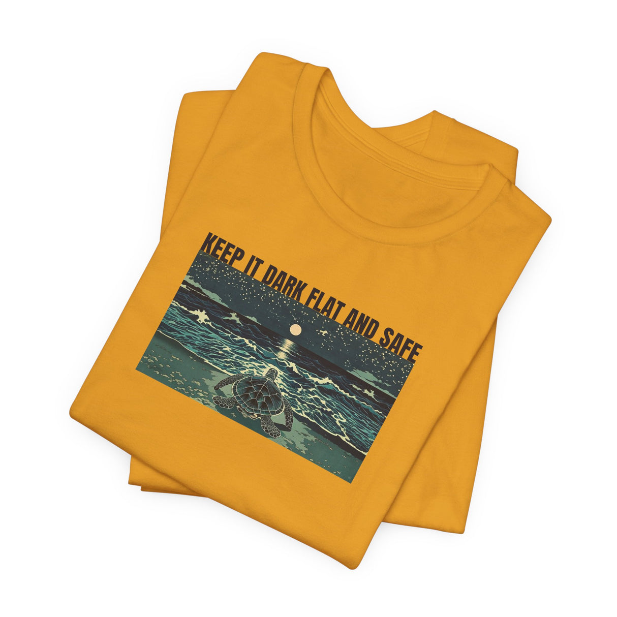 Keep It Dark Flat Safe Ink Art Sea Turtle Tee - 6 Colors Light