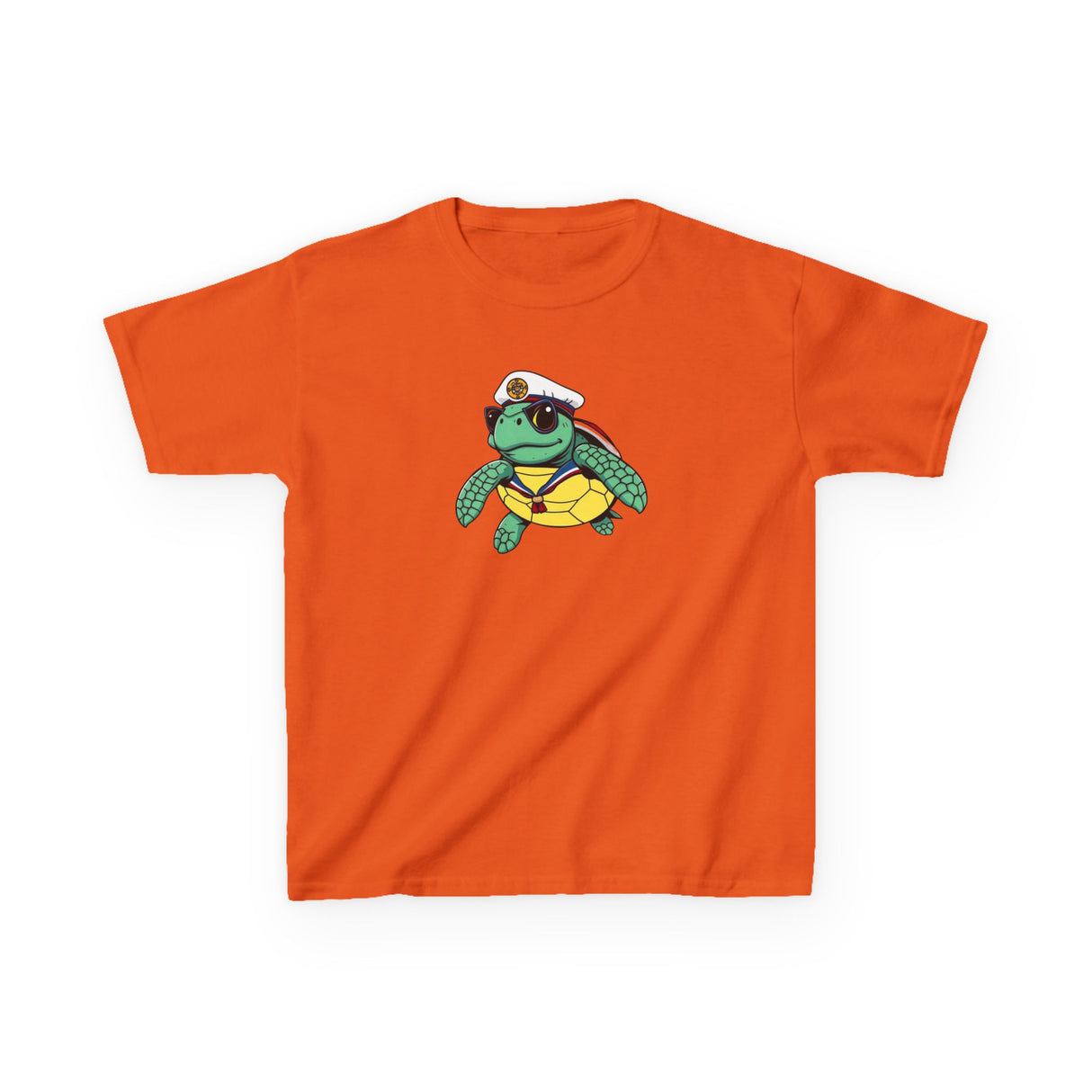 Kids Cute Baby Sea Turtle Sailor Cartoon Tee - 7 colors