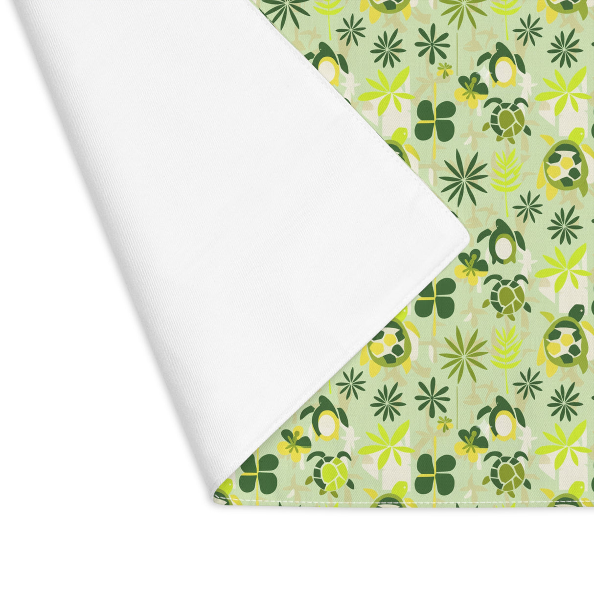 Light Green and Yellow Abstract Sea Turtle Pattern Placemat