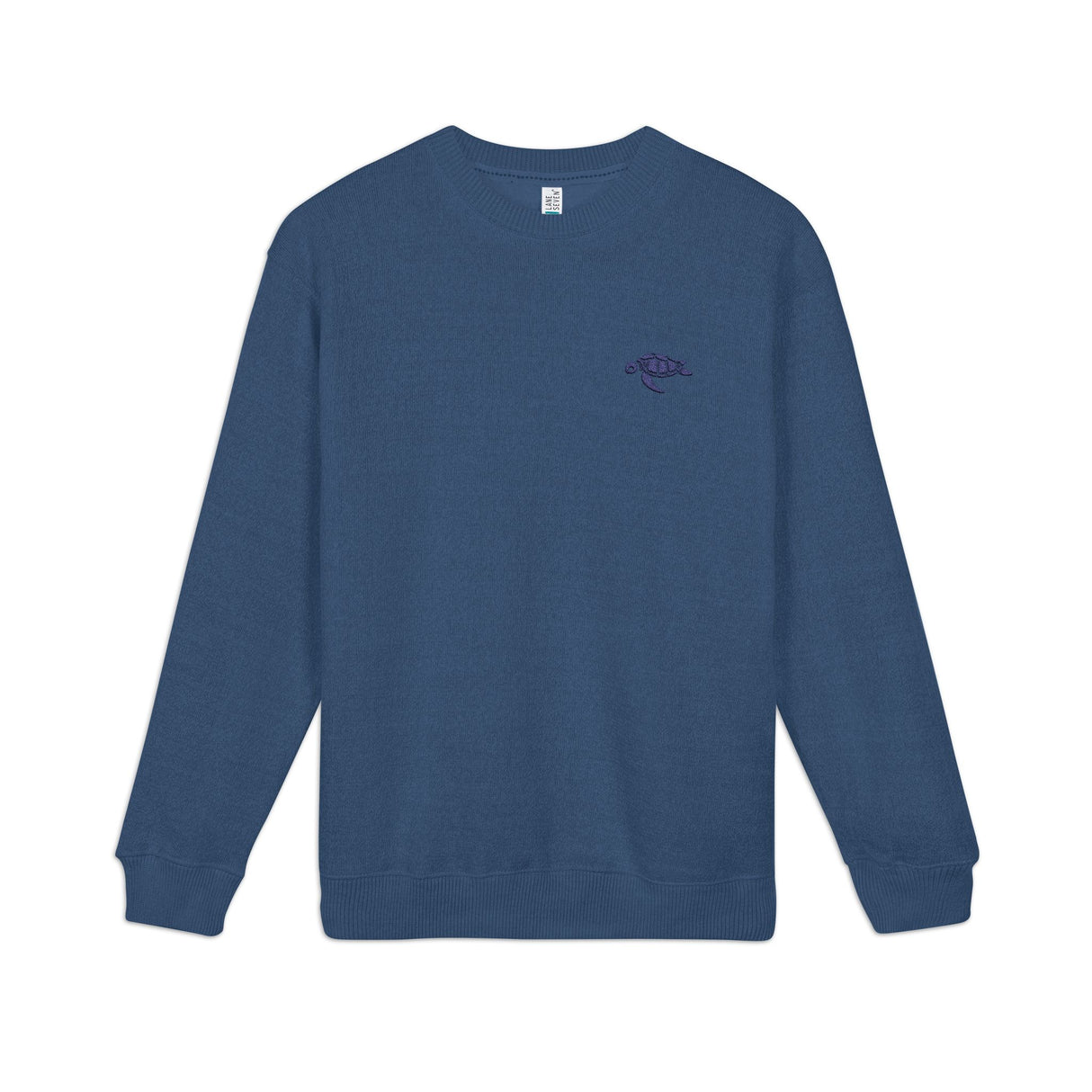 Unisex Blue Sea Turtle Embroidered Crewneck Sweatshirt - 4 colors