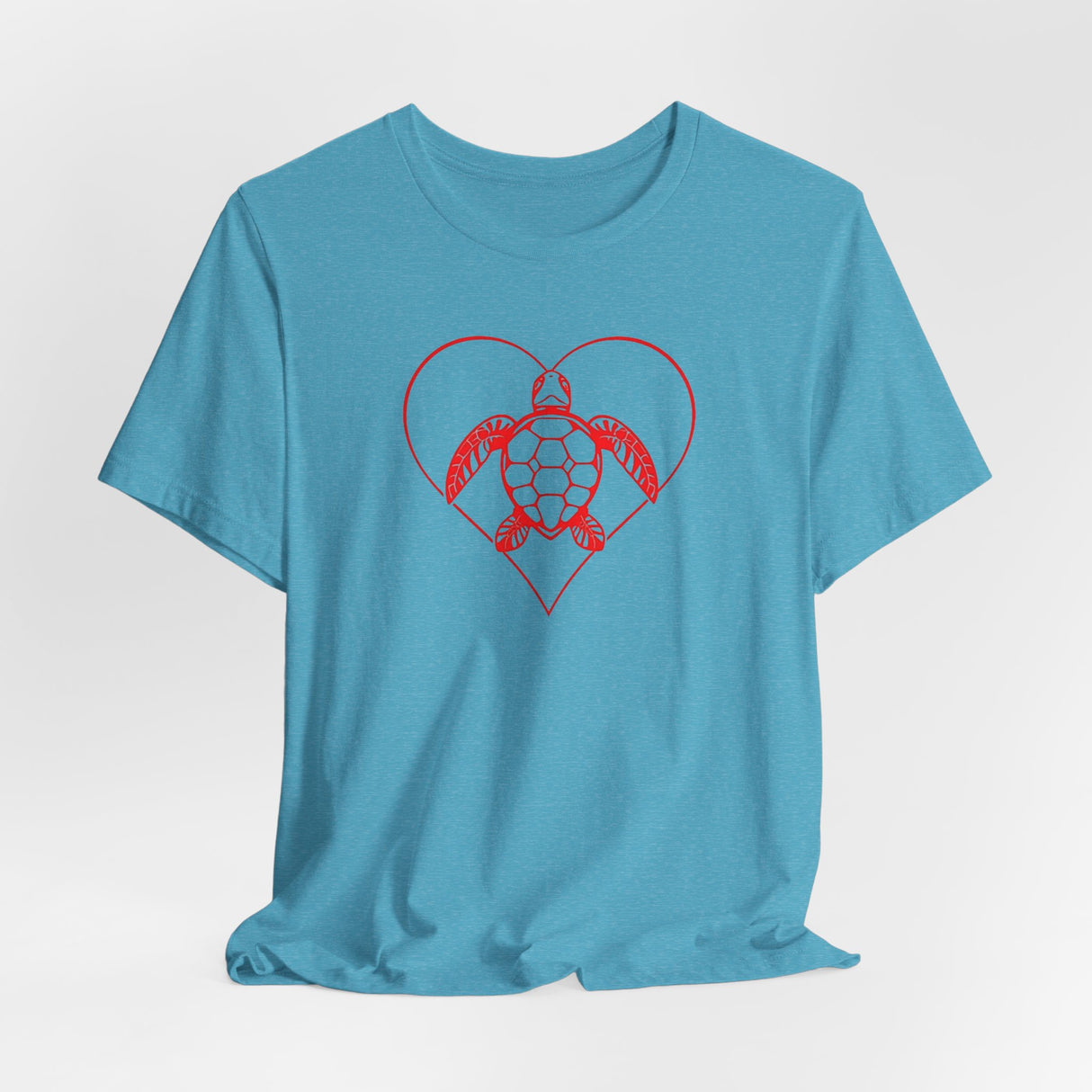 Red Heart Sea Turtle Graphic Tee - 8 Colors