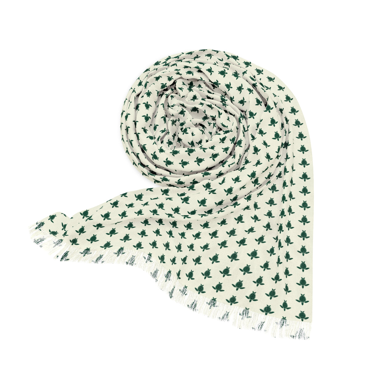 Little Green Sea Turtles Light Scarf