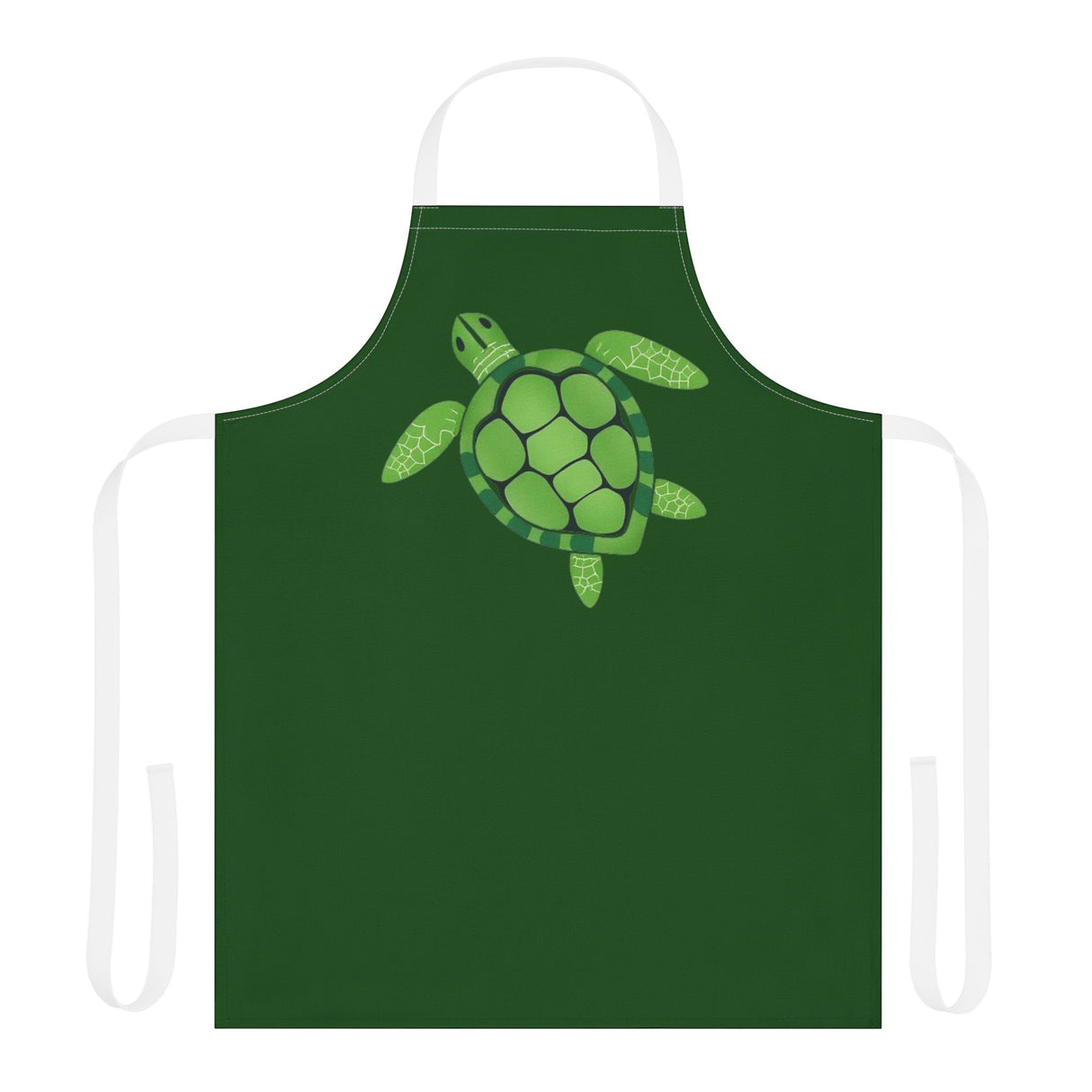 Green Sea Turtle Apron - Colorful Kitchen Gift