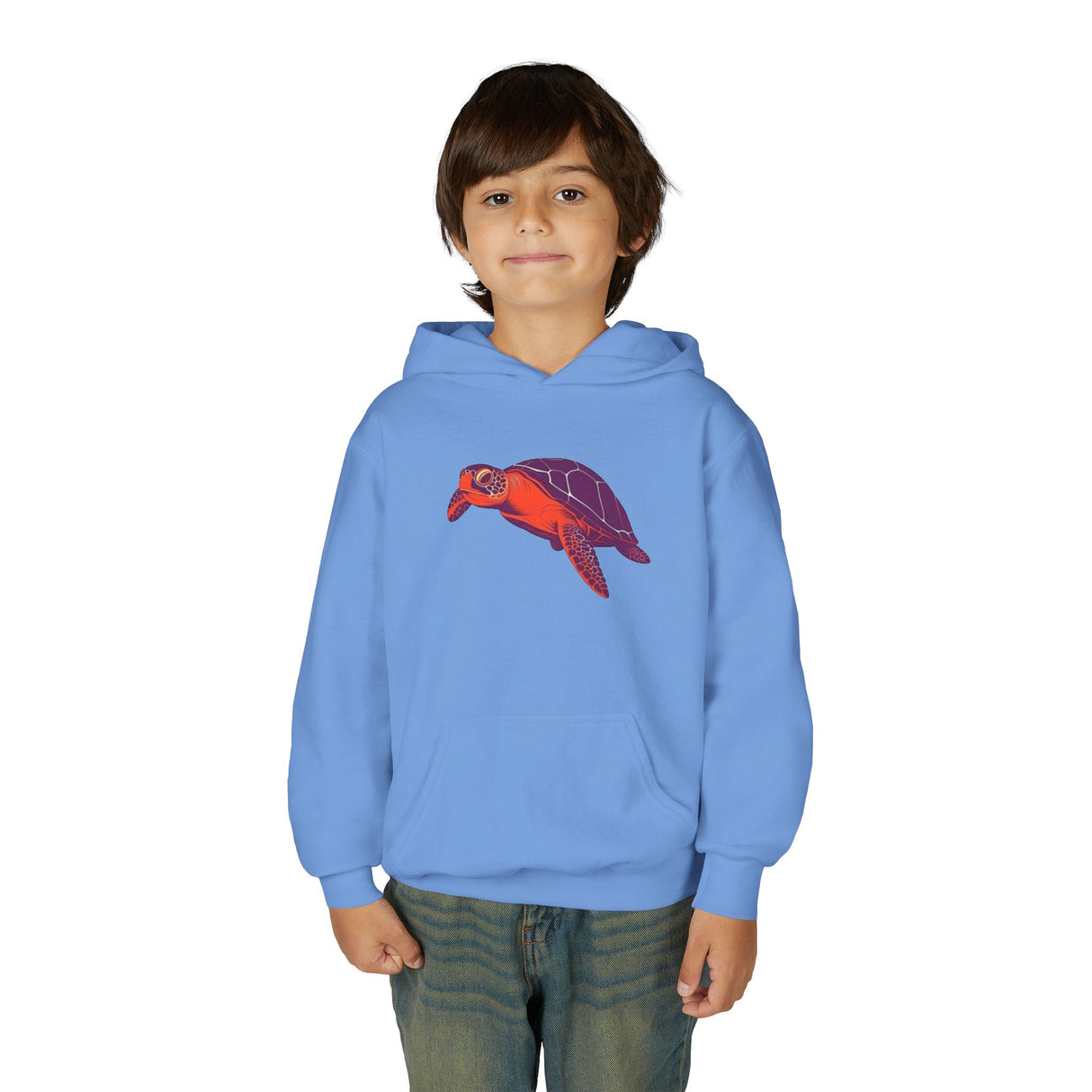 Youth Purple and Orange Sea Turtle Hoodie - 4 Colors