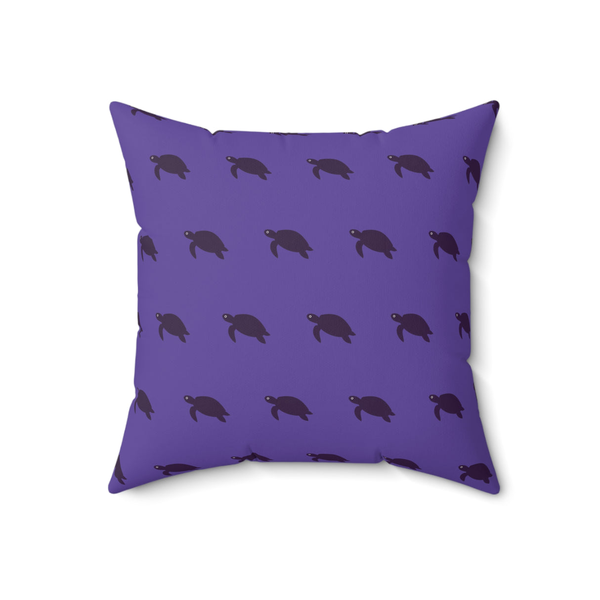 Purple Momchrome Sea Turtle Pillow, Faux Suede Pillow - 4 sizes