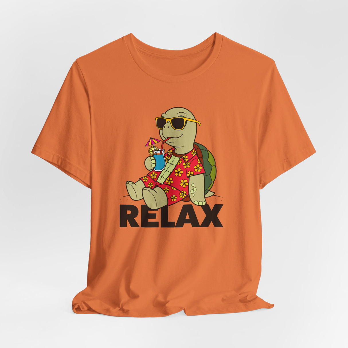 Relax Sea Turtle Cartoon Tee Unisex Jersey Short Sleeve Tee - 5 Colors