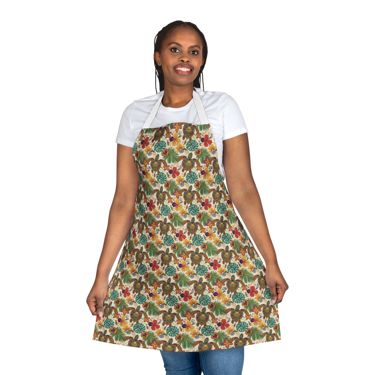 Tropical Sea Turtle Apron - Colorful Kitchen Gift