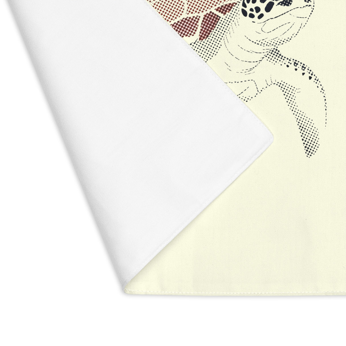HalfTone Dark Red Sea Turtle Placemat