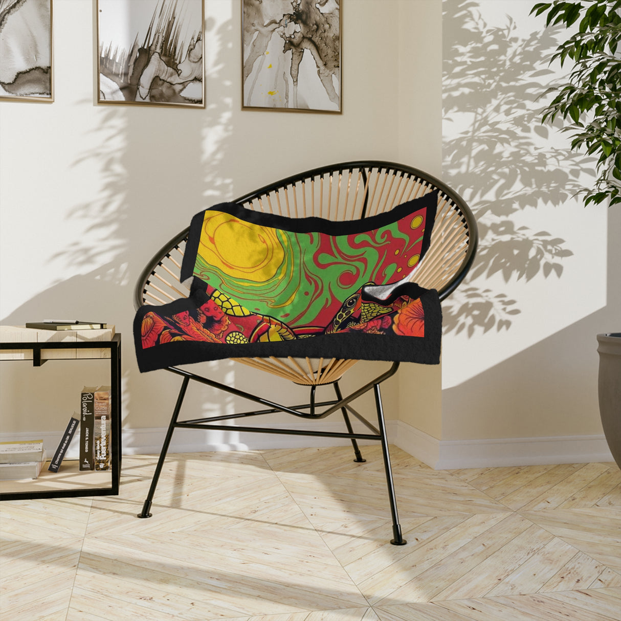 Brilliant Sea Turtle-Themed Velveteen Microfiber Blanket - 3 Sizes