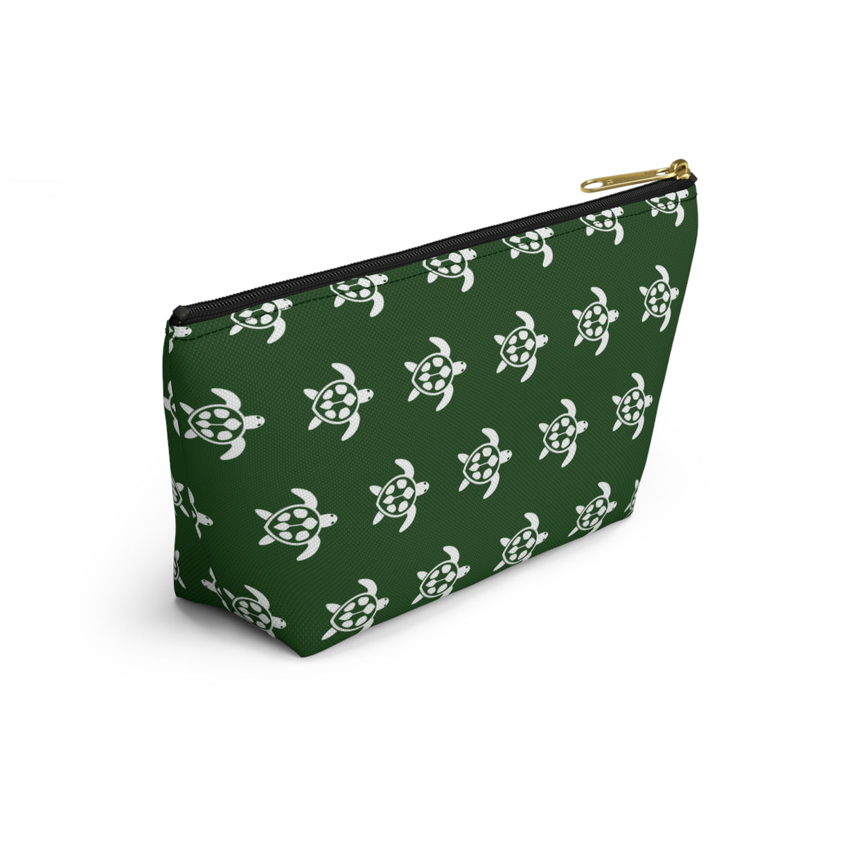 Green Sea Turtle Print Accessory Pouch