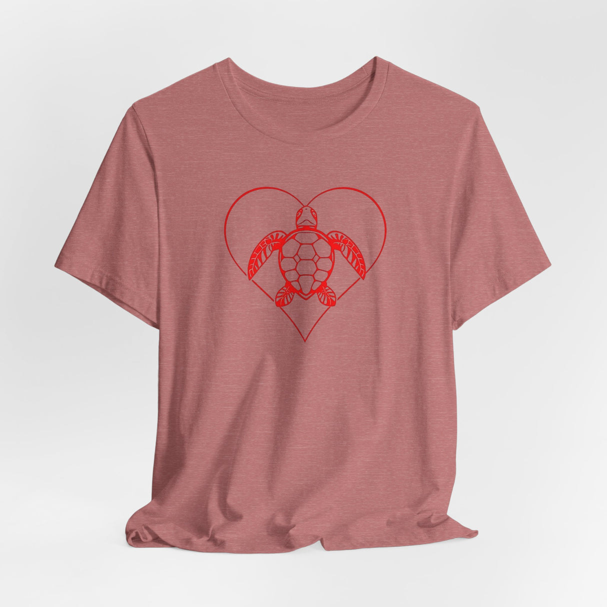 Red Heart Sea Turtle Graphic Tee - 8 Colors