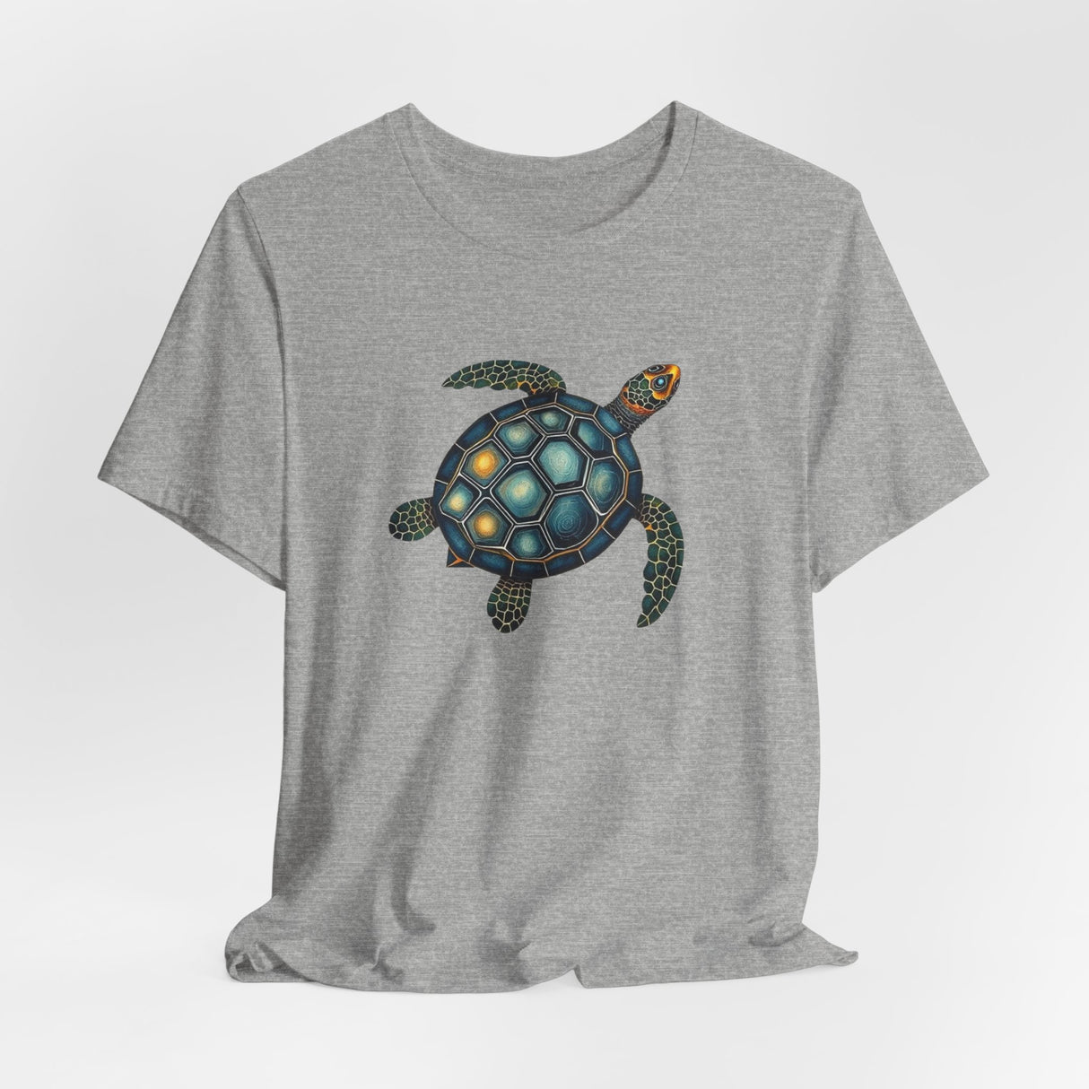 Oil Paint Green and Blue Sea Turtle Graphic Tee - 6 Colors