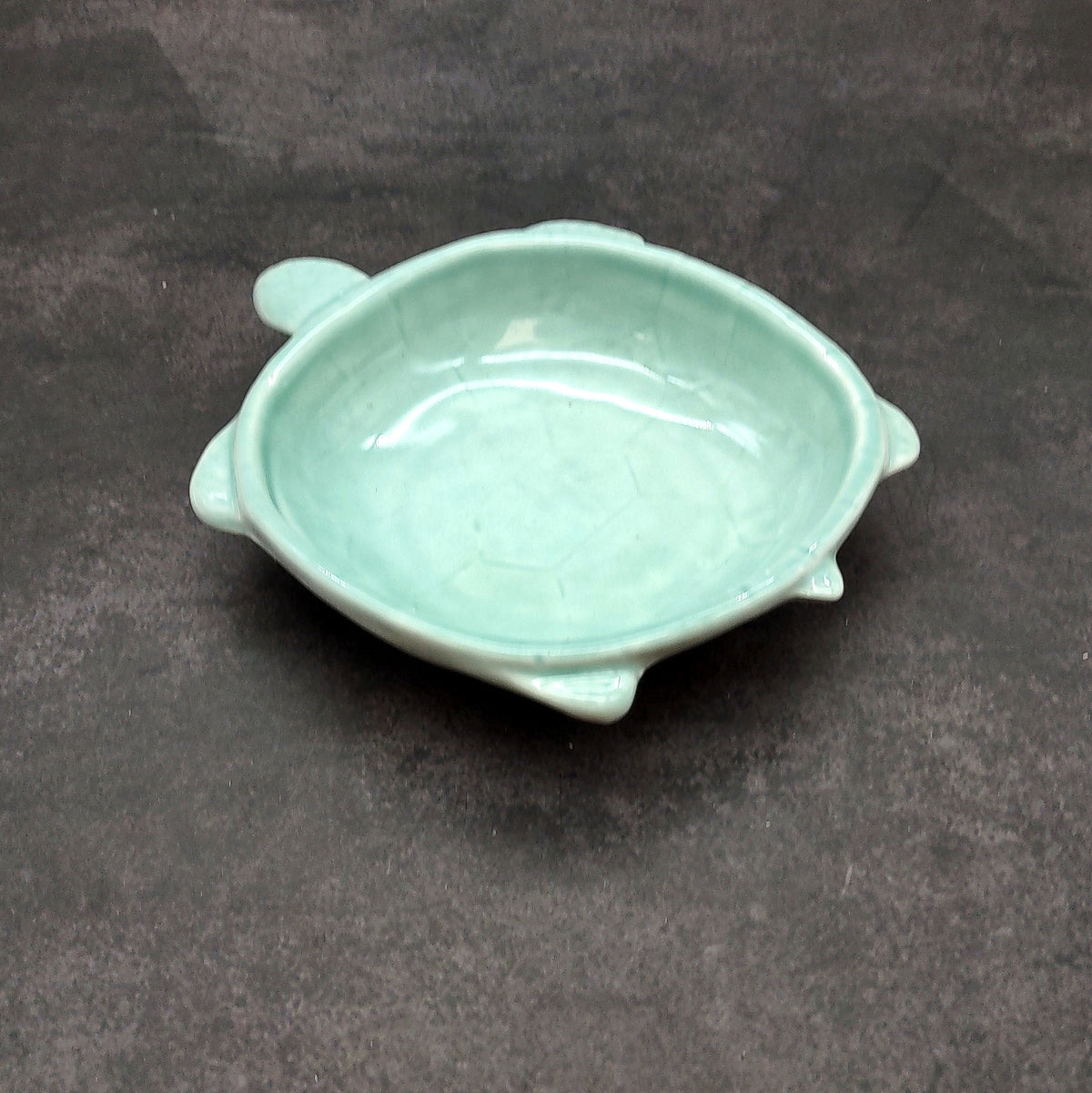 Mint Green Sea Turtle Bowl Porcelain (1 dish approx. 5.25+ inches) Light Green Sea Turtle Dish for coastal kitchen accent & table charm!
