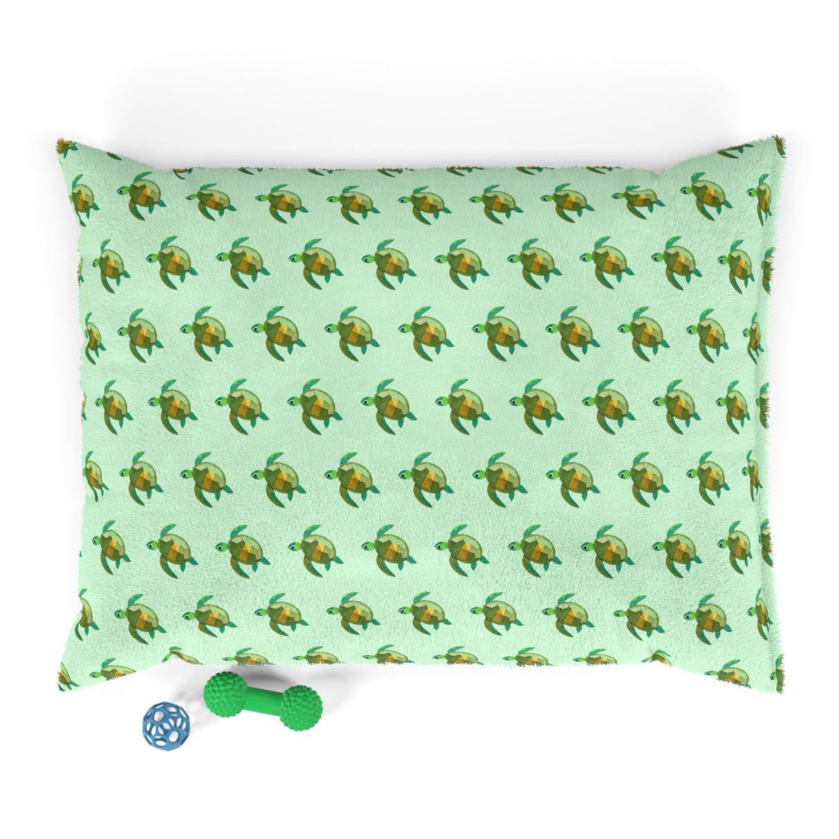Green Sea Turtle Pattern Pet Bed.