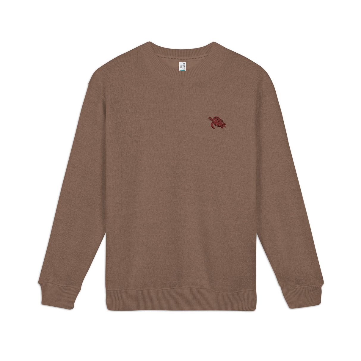 Unisex Brown Sea Turtle Embroidered Crewneck Sweatshirt - 4 colors