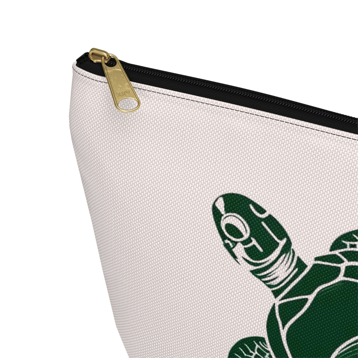 Pink and Green Sea Turtle Print Accessory Pouch