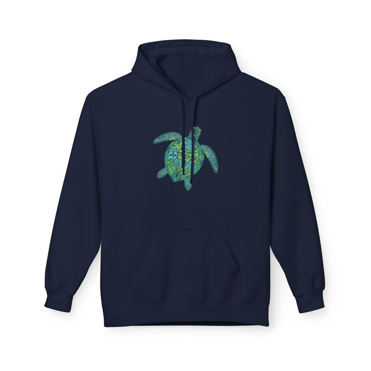 Teal Tribal Sea Turtle Hoodie - Sea Turtle Sweatshirt - 6 Colors