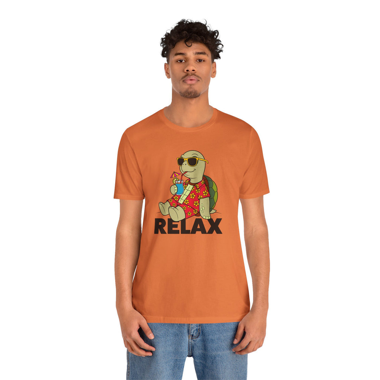 Relax Sea Turtle Cartoon Tee Unisex Jersey Short Sleeve Tee - 5 Colors