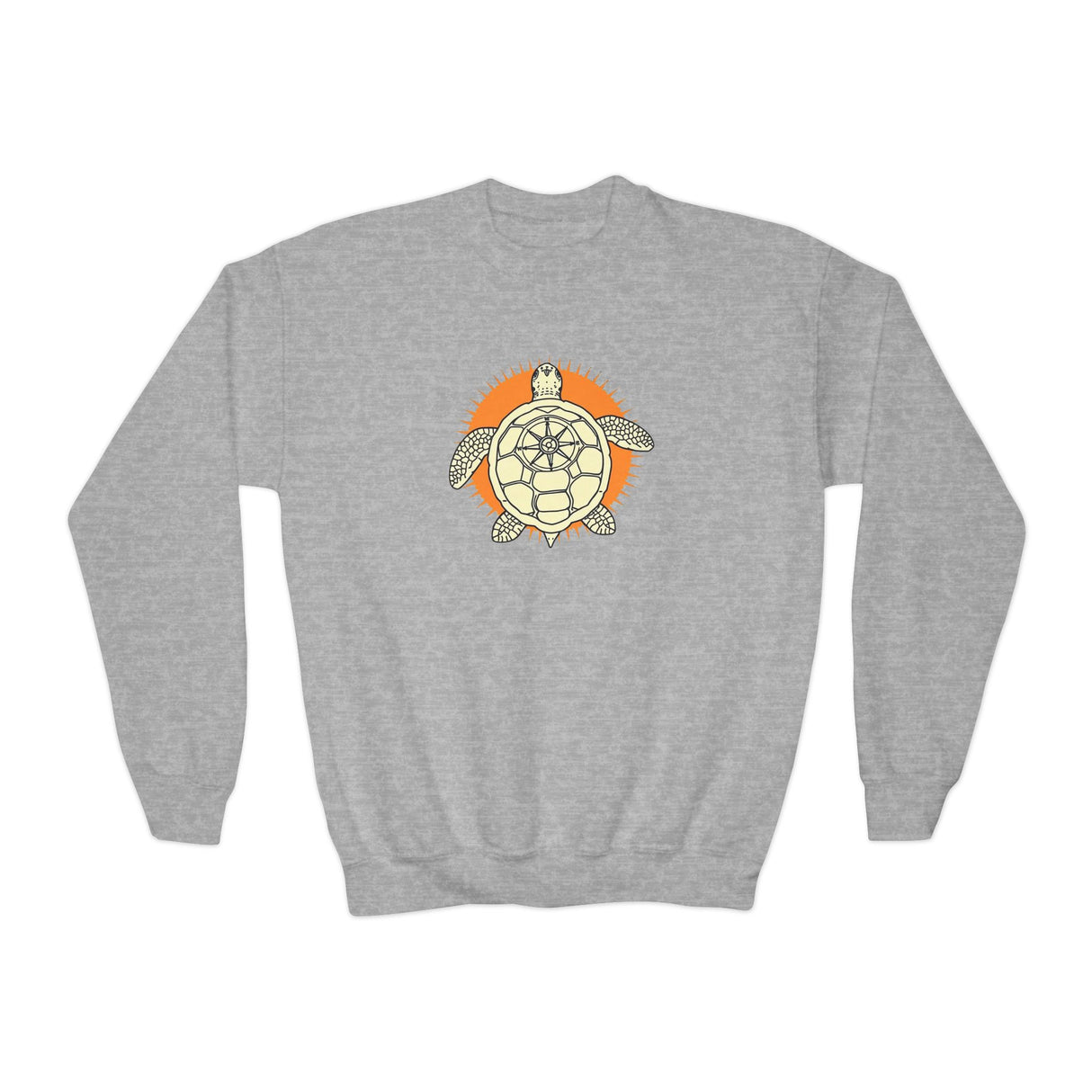 Navigator Sea Turtle Graphic Youth Crewneck Sweatshirt