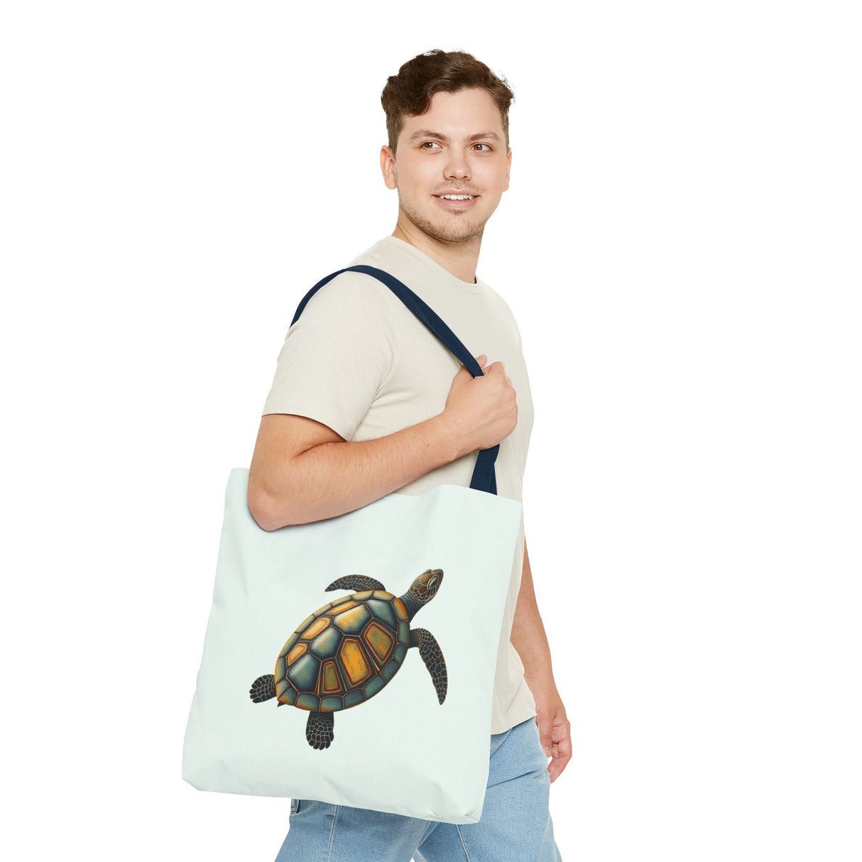 Oil Art Sea Turtle Tote Bag - 3 sizes