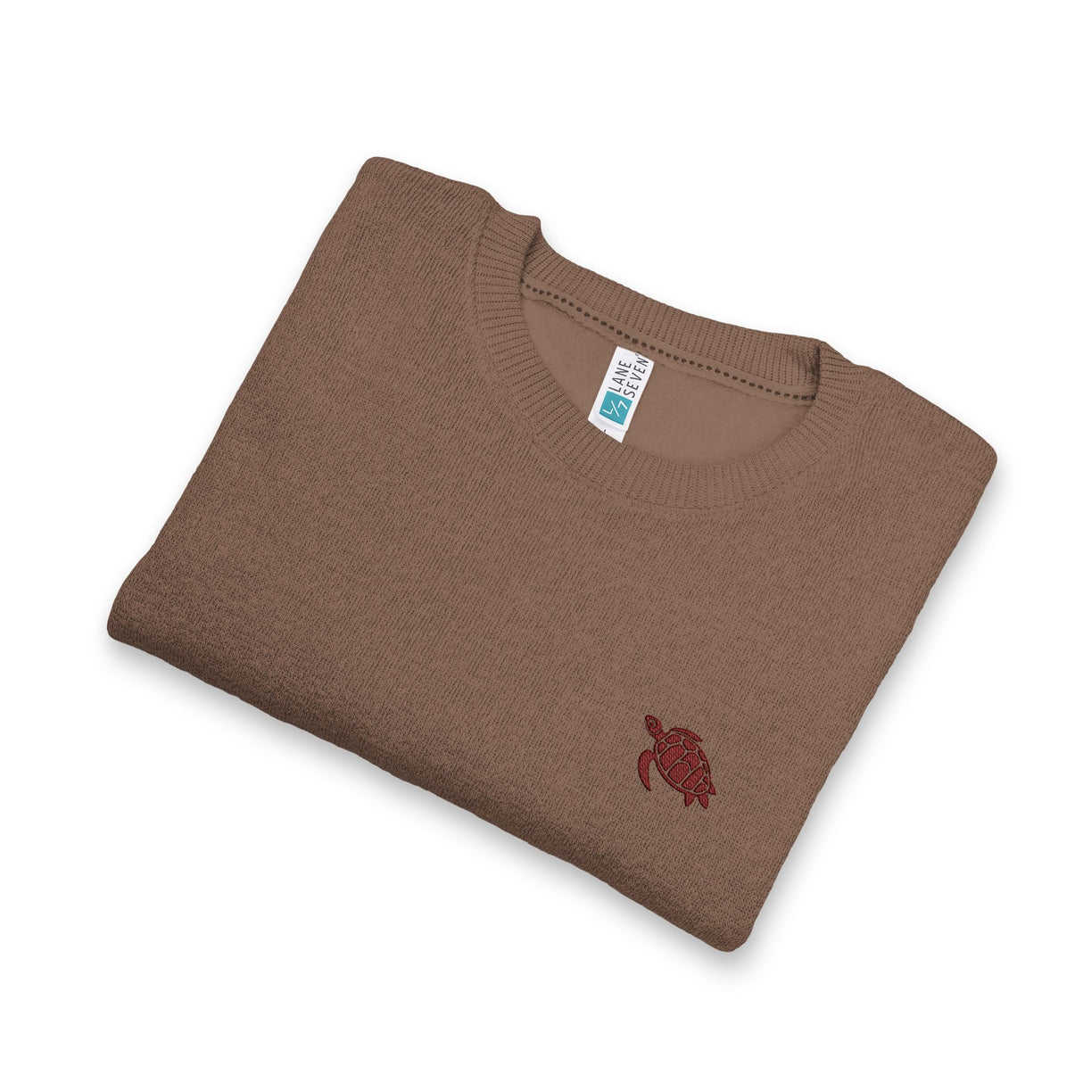Unisex Brown Sea Turtle Embroidered Crewneck Sweatshirt - 4 colors