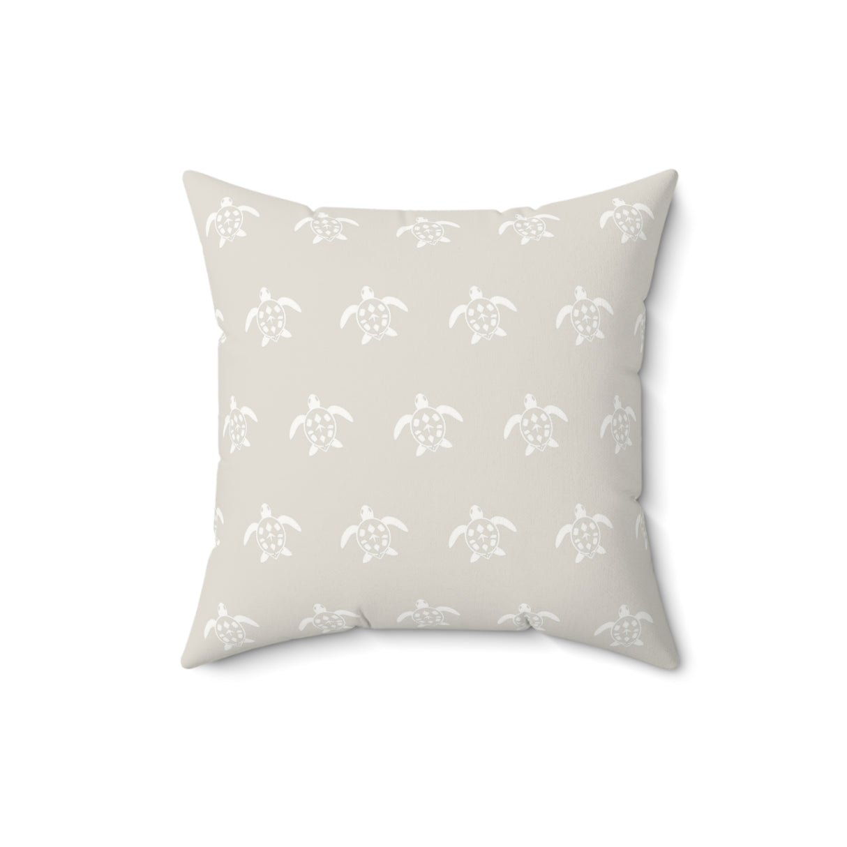 Off White Momchrome Sea Turtle Pillow, Faux Suede Pillow - 4 sizes