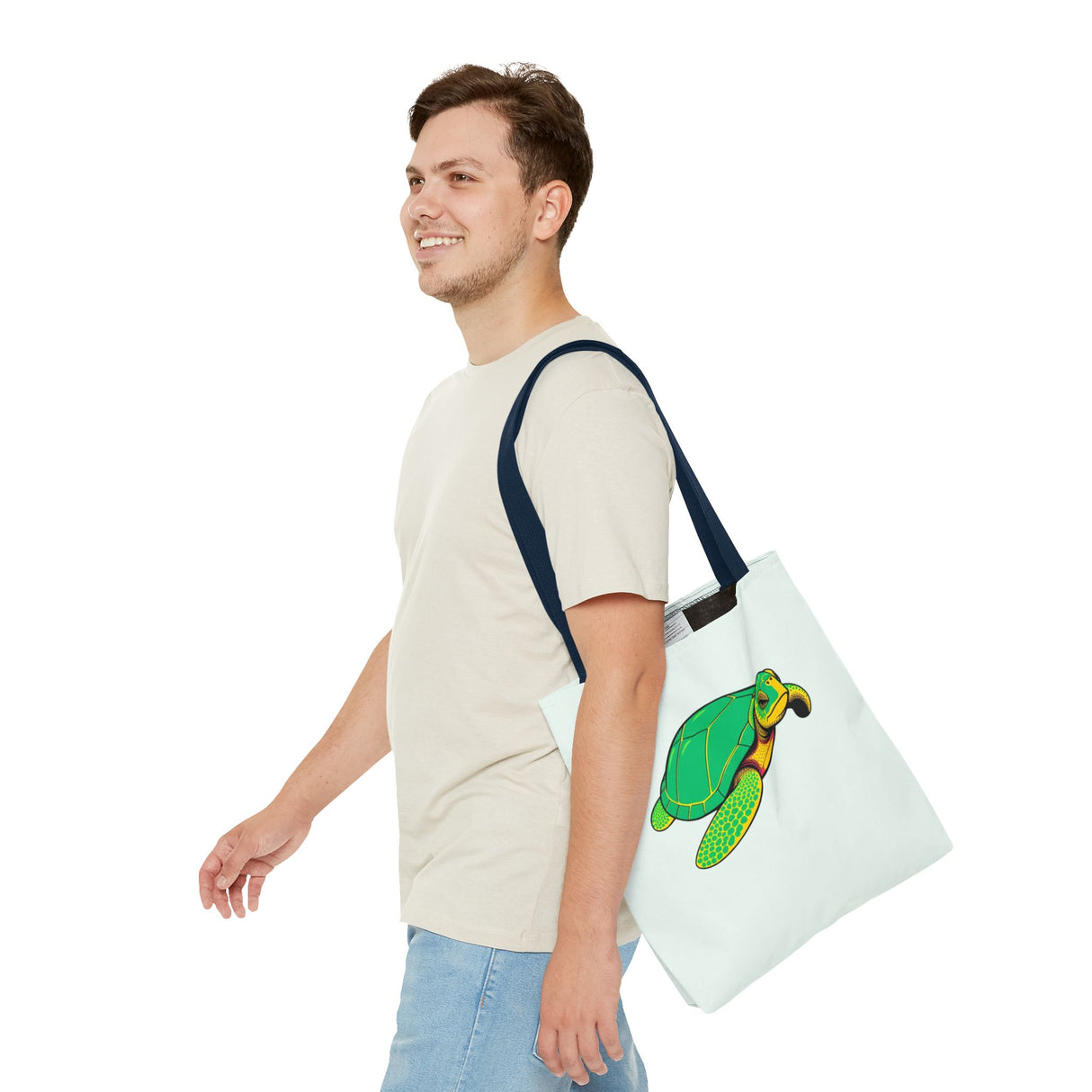 Comic Art Sea Turtle Tote Bag - 3 sizes