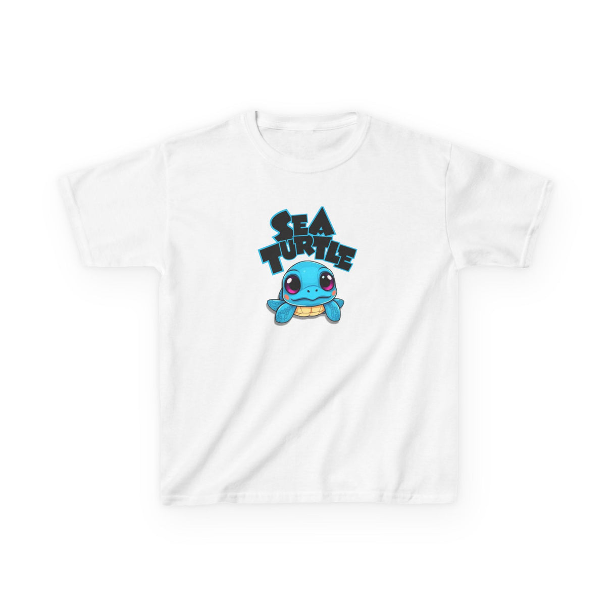 Kids Cute Baby Sea Turtle Blue Cartoon Tee - 7 colors