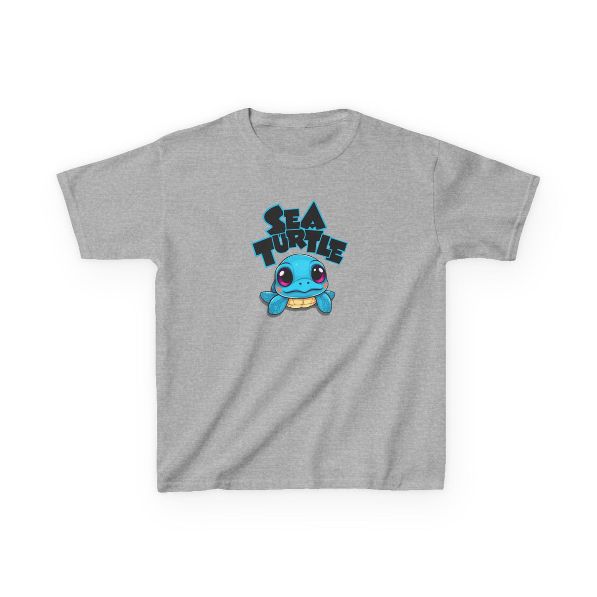 Kids Cute Baby Sea Turtle Blue Cartoon Tee - 7 colors