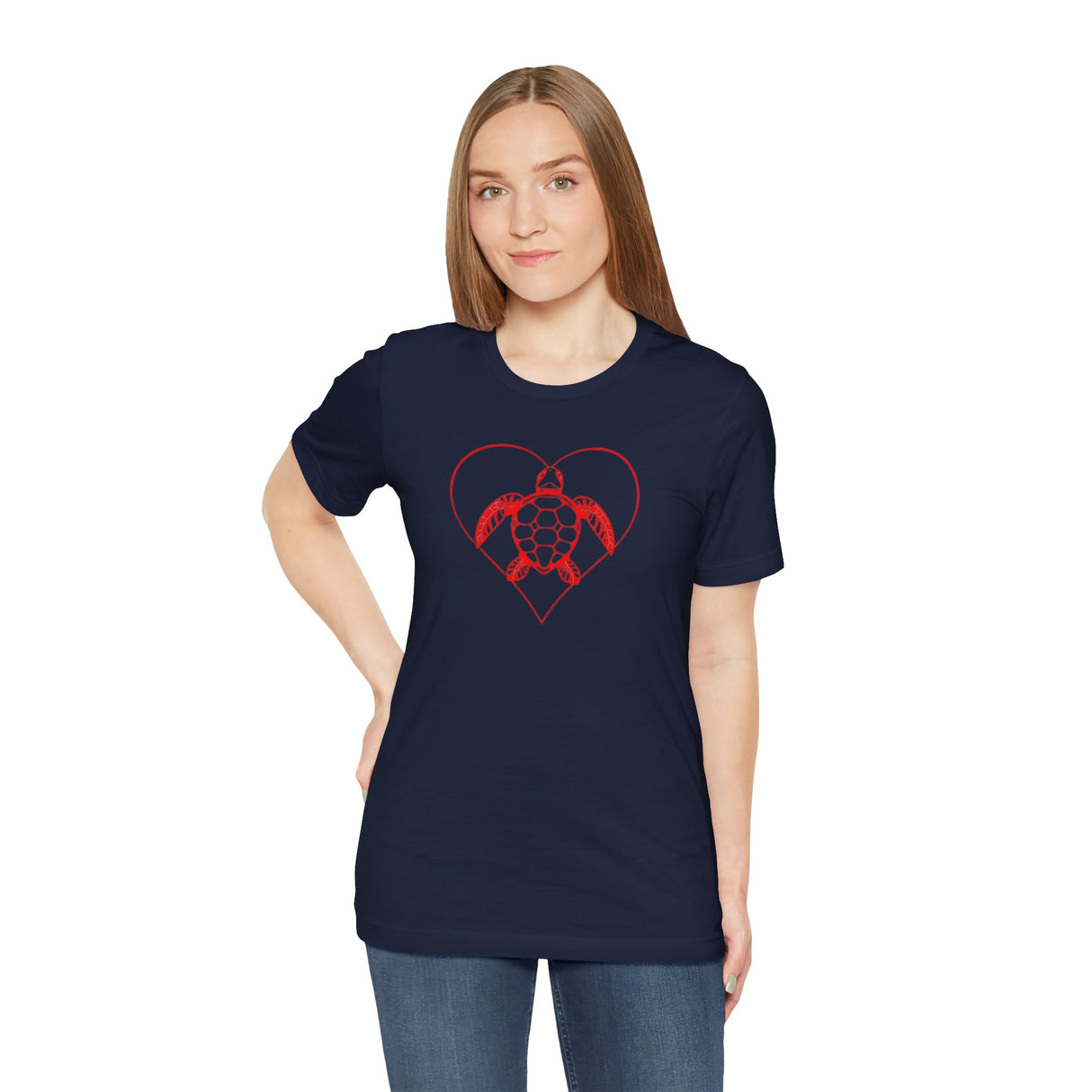 Red Heart Sea Turtle Graphic Tee - 8 Colors